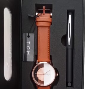 coffret cadeau homme – montre Élégante + stylo tommy de qualité